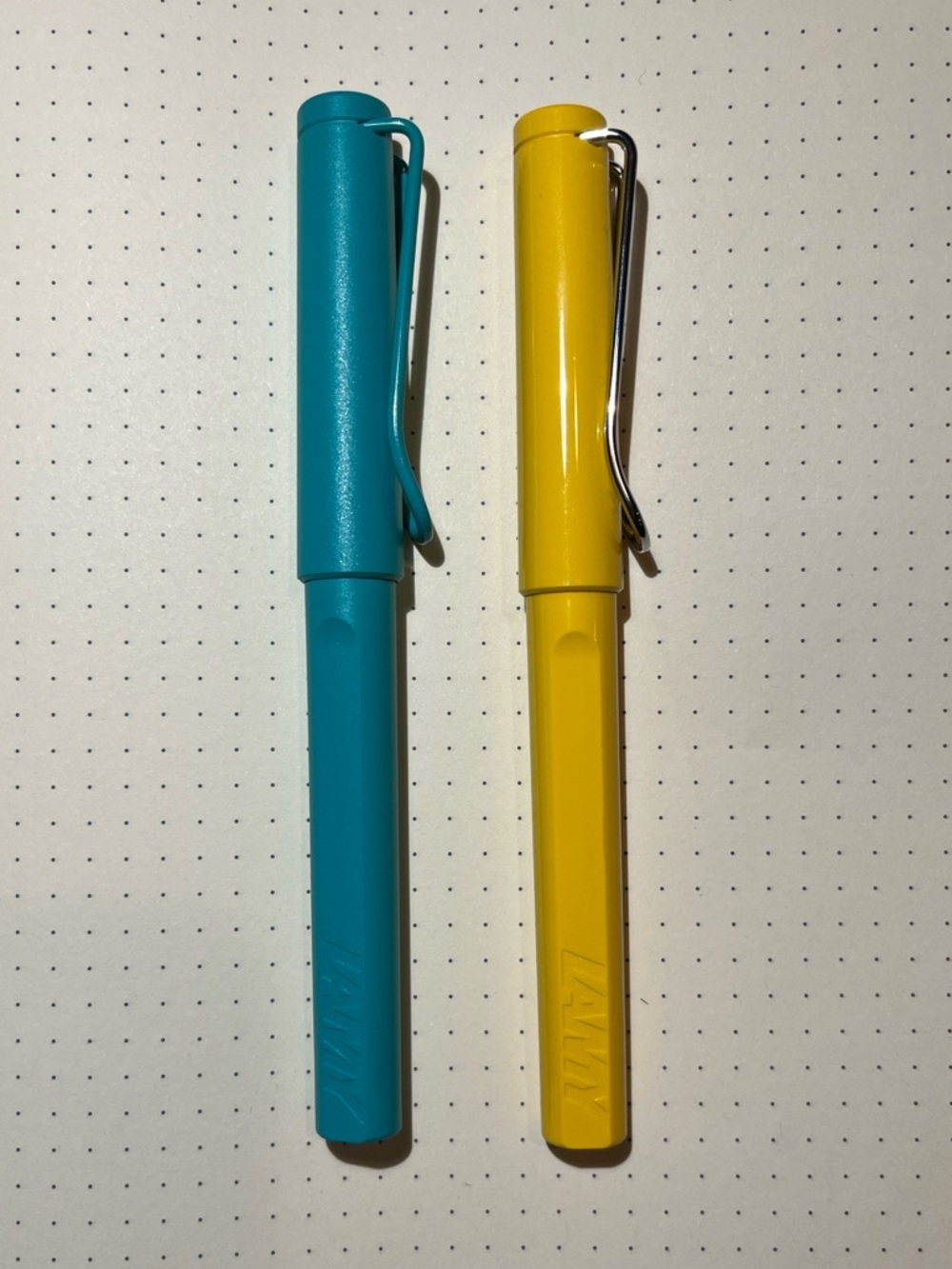 Lamy Set of 2 Rollerball Pens - Aquamarine & Yellow